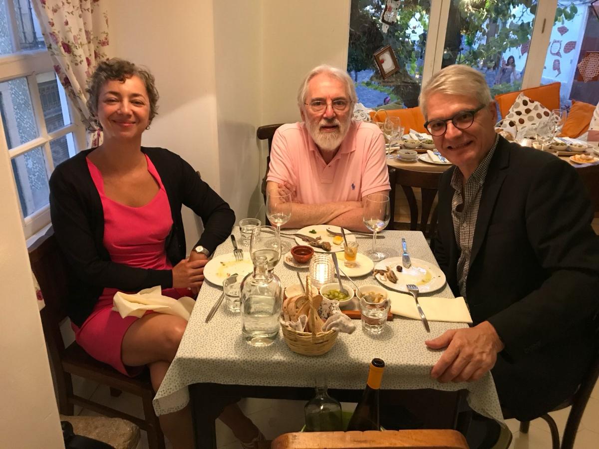 Con Niels Graesholm de Dinamarca y señora